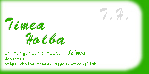 timea holba business card